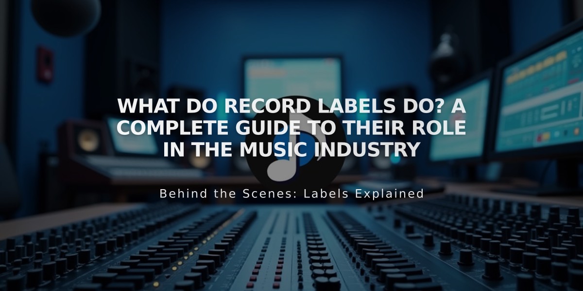 What Do Record Labels Do? A Complete Guide to Their Role in the Music Industry