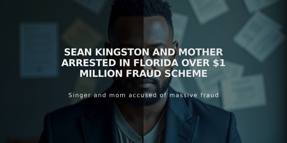 Sean Kingston and Mother Arrested in Florida Over $1 Million Fraud Scheme