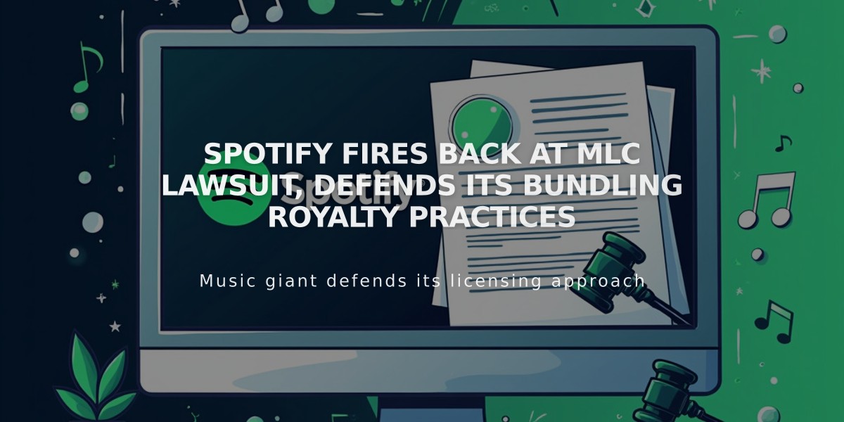 Spotify Fires Back at MLC Lawsuit, Defends Its Bundling Royalty Practices