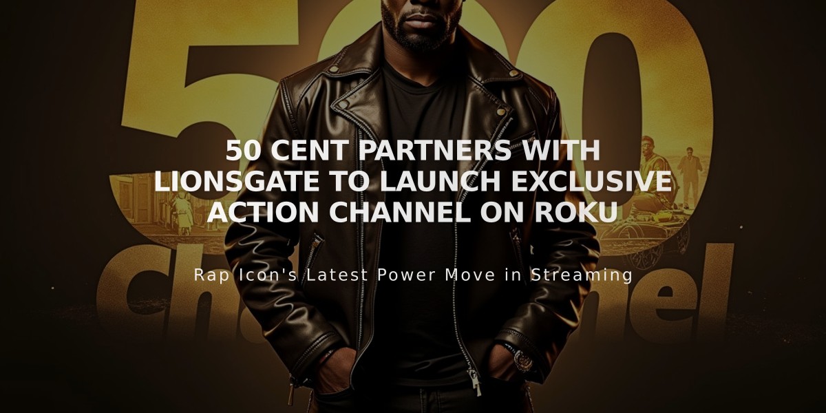 50 Cent Partners with Lionsgate to Launch Exclusive Action Channel on Roku