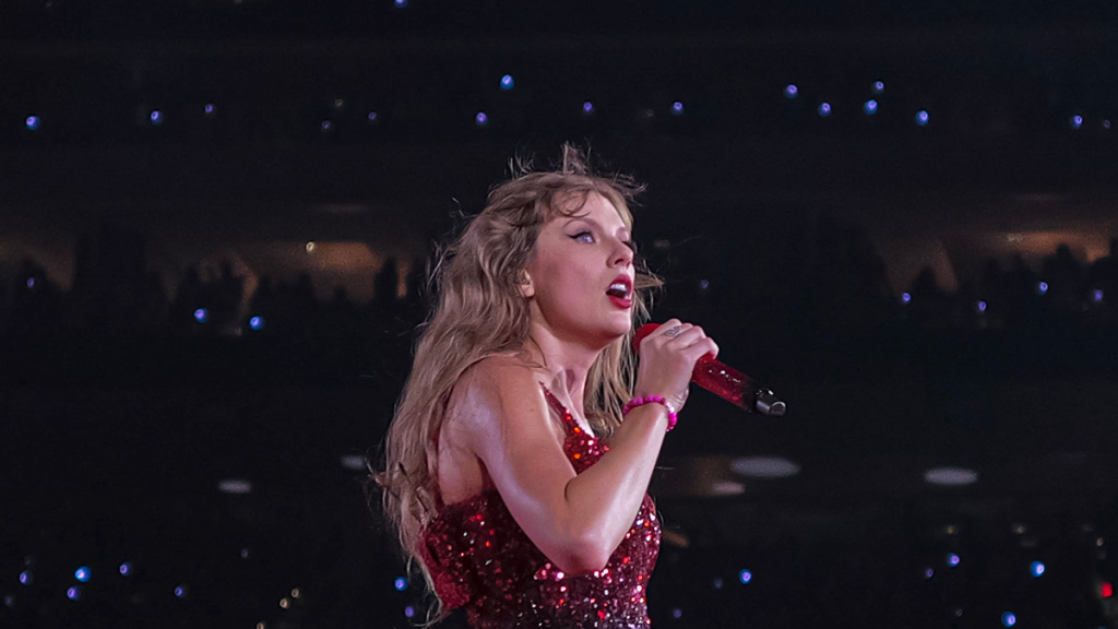 Taylor Swift performs during Eras Tour