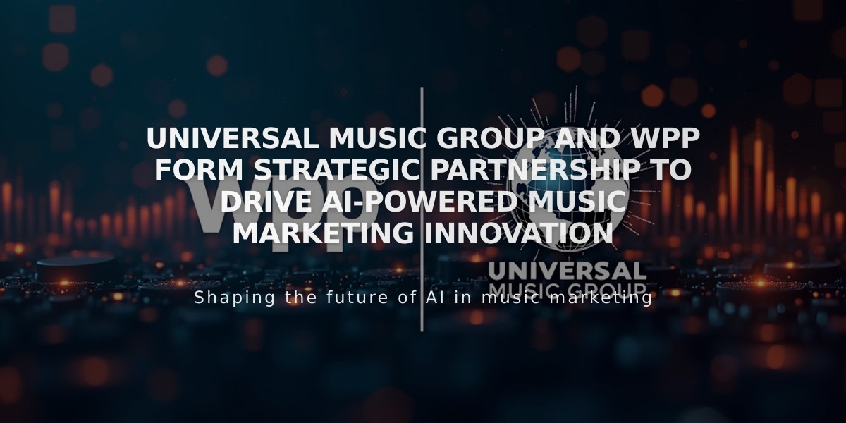 Universal Music Group and WPP Form Strategic Partnership to Drive AI-Powered Music Marketing Innovation