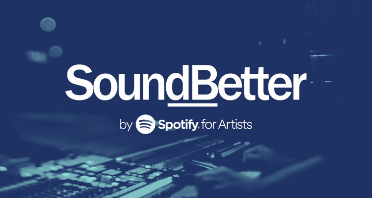 Spotify and SoundBetter logos combined