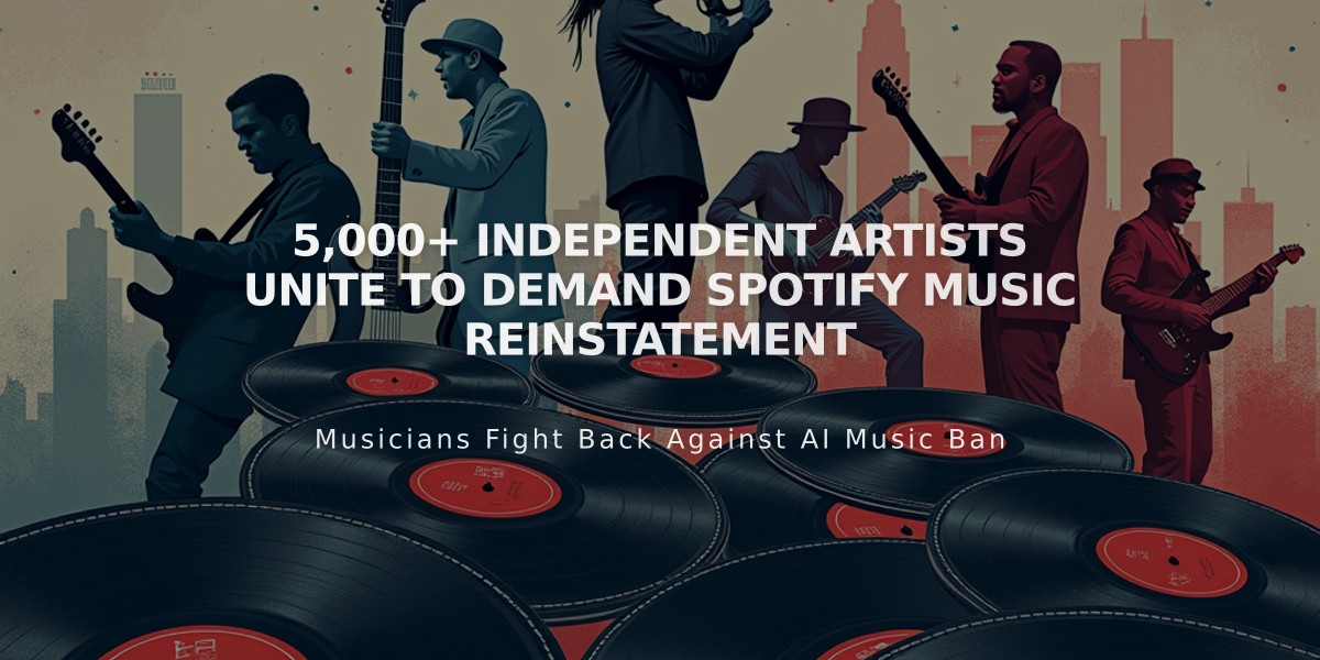 5,000+ Independent Artists Unite to Demand Spotify Music Reinstatement