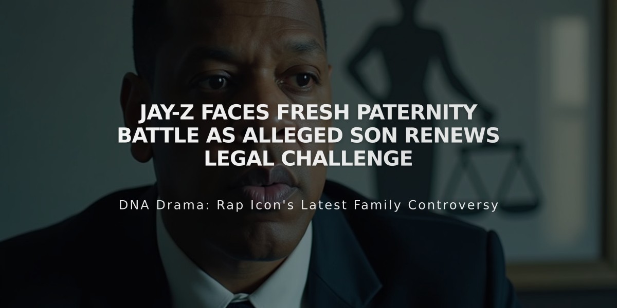 Jay-Z Faces Fresh Paternity Battle as Alleged Son Renews Legal Challenge