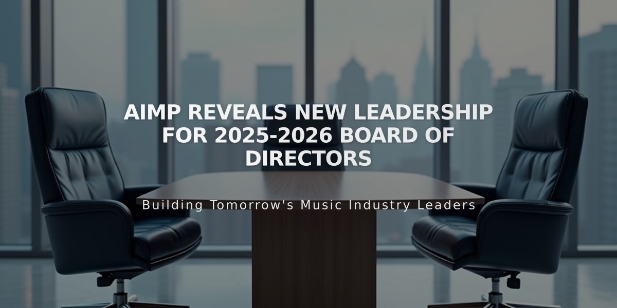 AIMP Reveals New Leadership for 2025-2026 Board of Directors