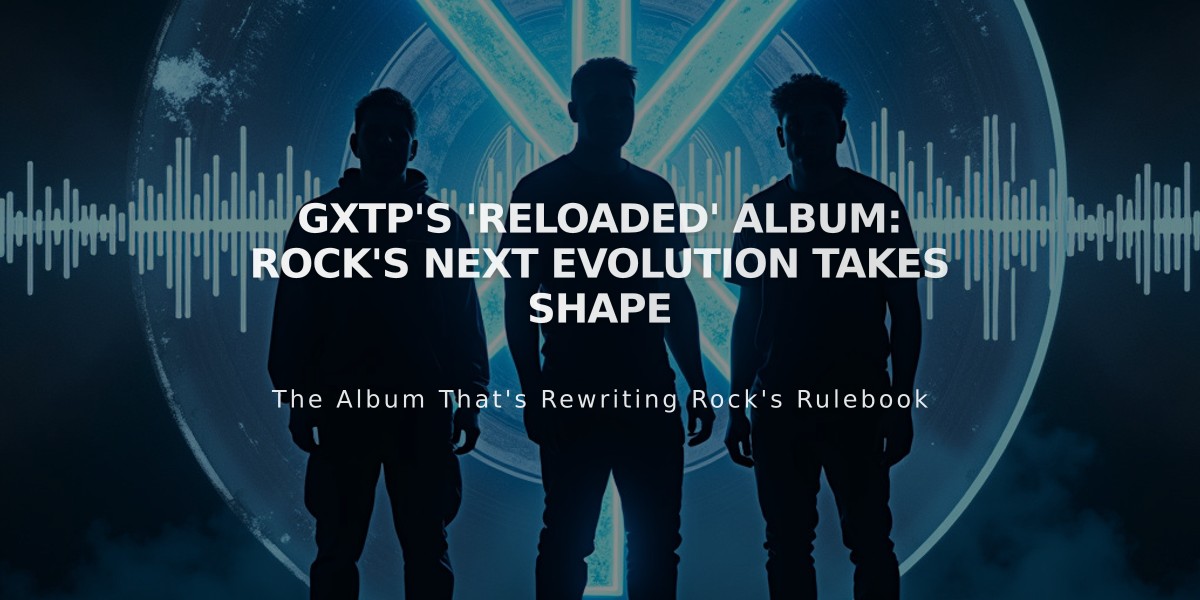 GXTP's 'Reloaded' Album: Rock's Next Evolution Takes Shape