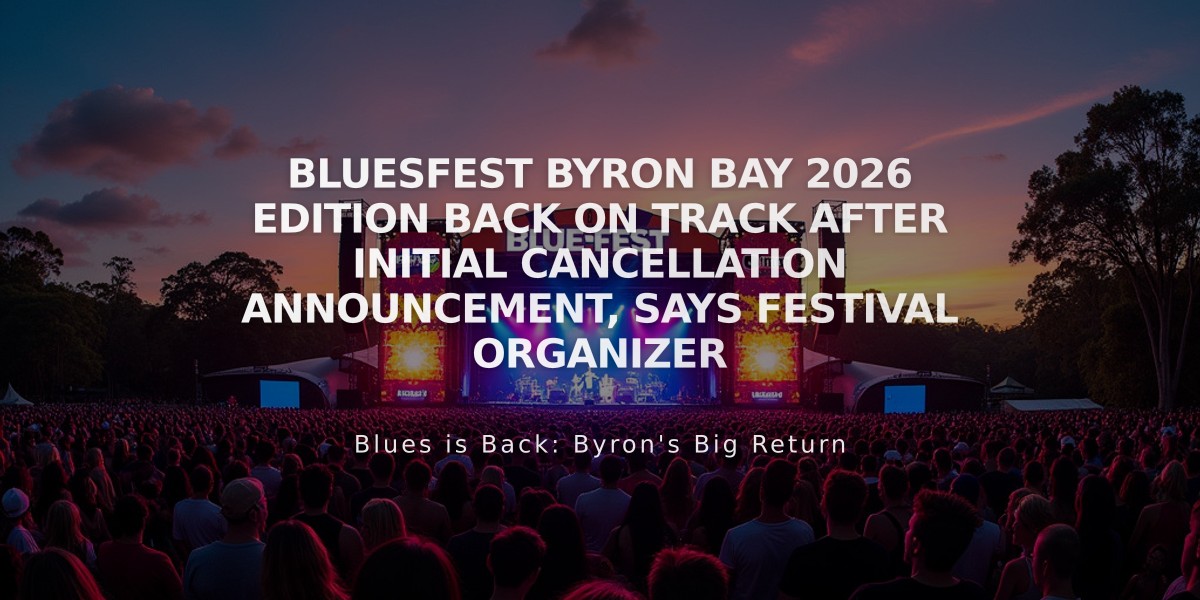 Bluesfest Byron Bay 2026 Edition Back On Track After Initial Cancellation Announcement, Says Festival Organizer