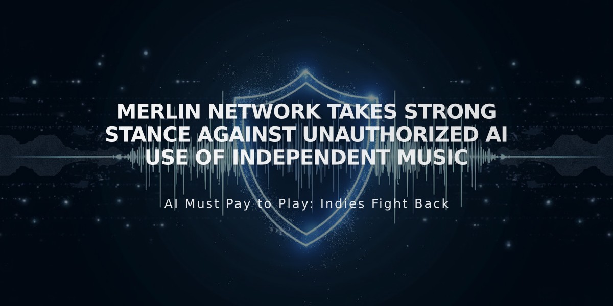 Merlin Network Takes Strong Stance Against Unauthorized AI Use of Independent Music