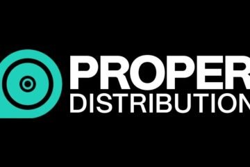 Proper Distribution logo, black backdrop