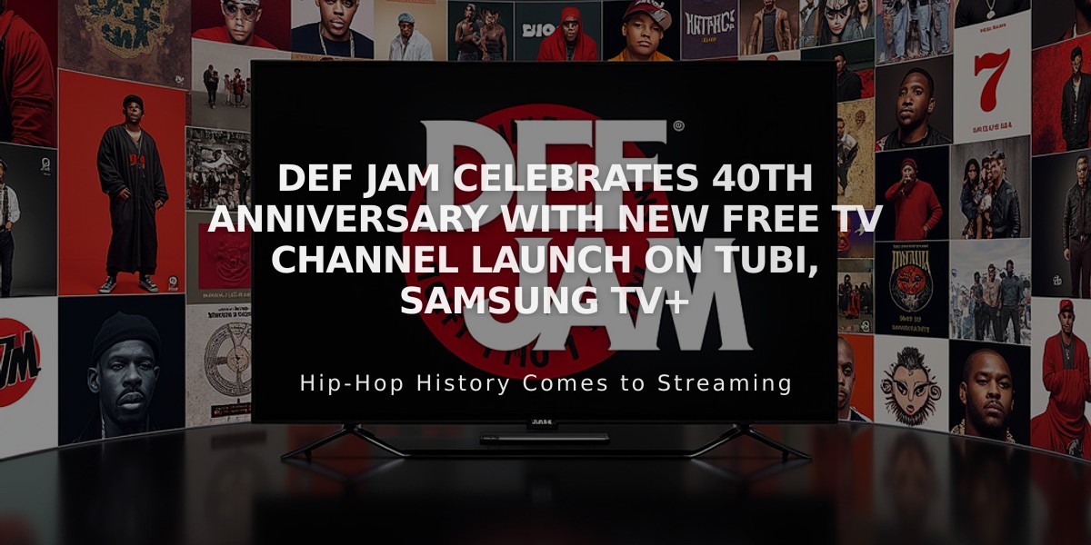 Def Jam Celebrates 40th Anniversary with New Free TV Channel Launch on Tubi, Samsung TV+