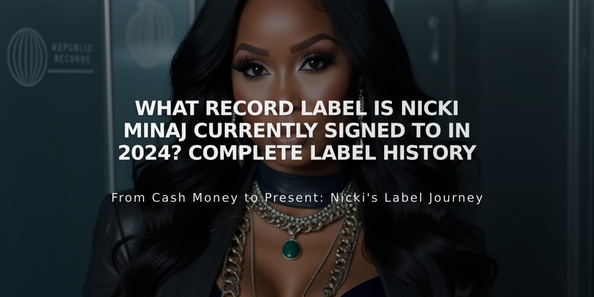 What Record Label Is Nicki Minaj Currently Signed To in 2024? Complete Label History