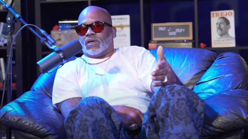 Damon Dash sitting during interview