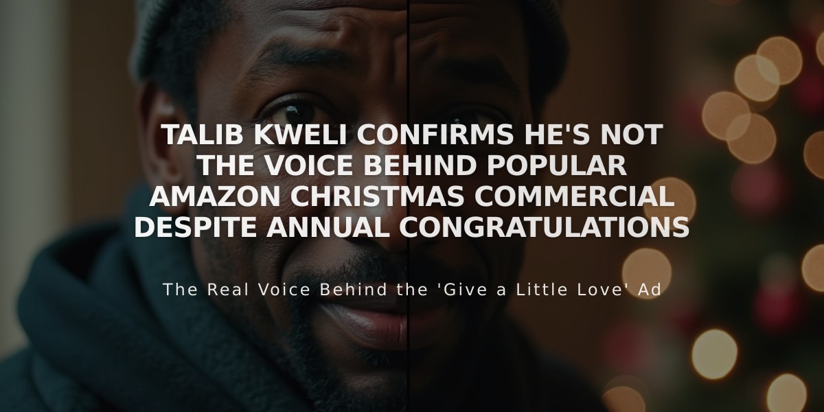 Talib Kweli Confirms He's Not the Voice Behind Popular Amazon Christmas Commercial Despite Annual Congratulations