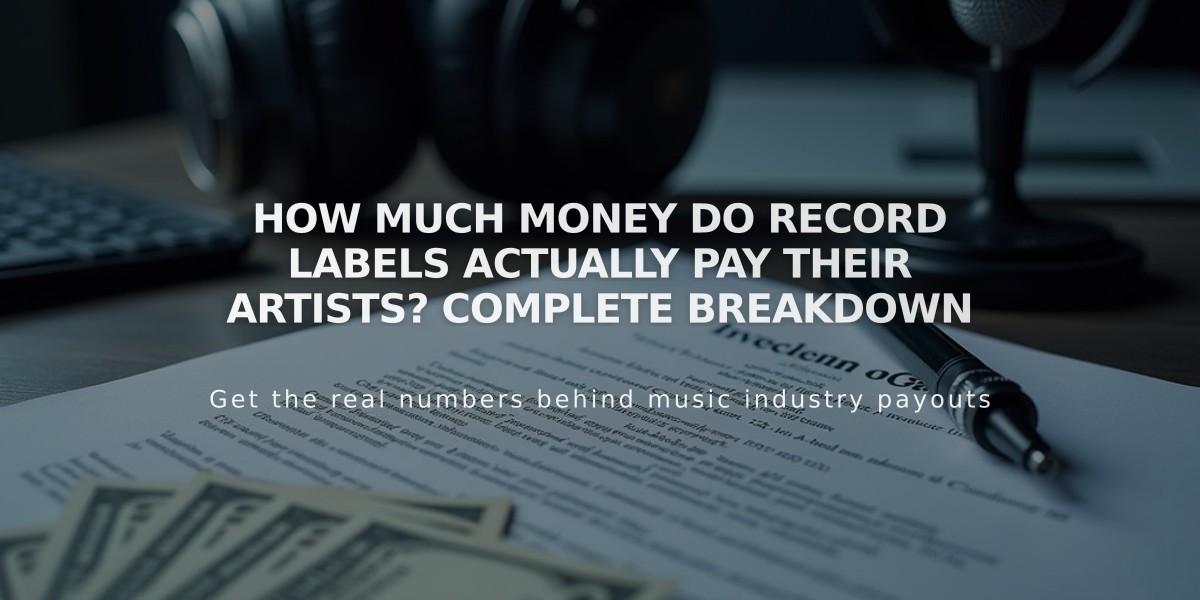 How Much Money Do Record Labels Actually Pay Their Artists? Complete Breakdown