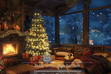 Cozy Christmas living room scene