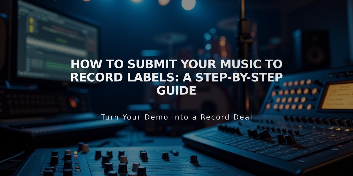 How to Submit Your Music to Record Labels: A Step-by-Step Guide