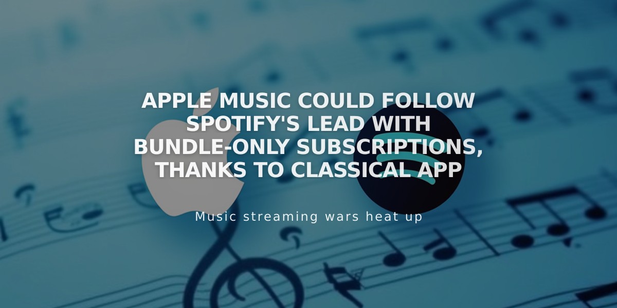 Apple Music Could Follow Spotify's Lead with Bundle-Only Subscriptions, Thanks to Classical App