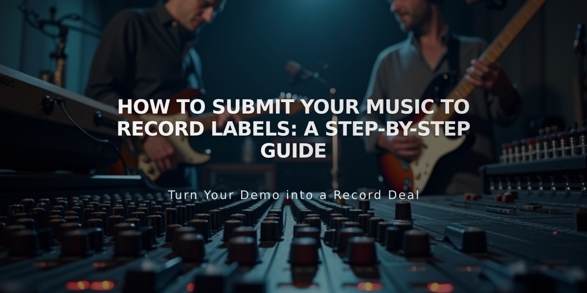 How to Submit Your Music to Record Labels: A Step-by-Step Guide