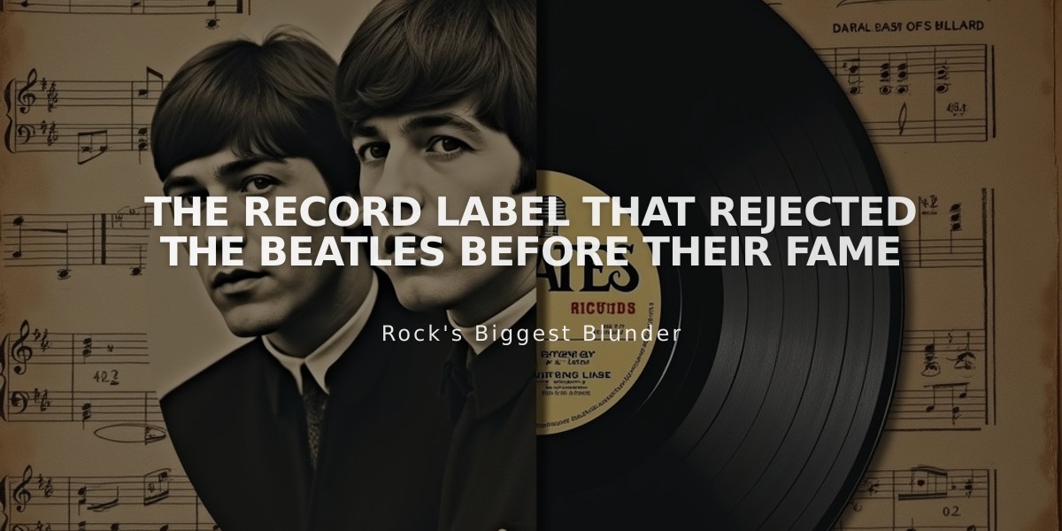 The Record Label That Rejected The Beatles Before Their Fame