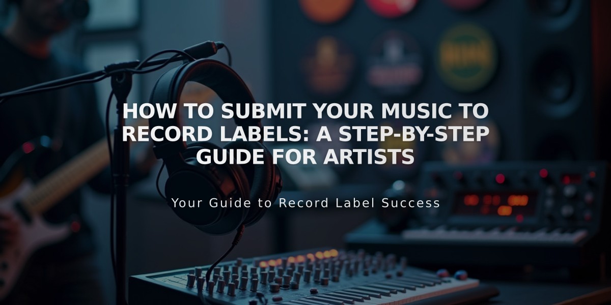 How to Submit Your Music to Record Labels: A Step-by-Step Guide for Artists