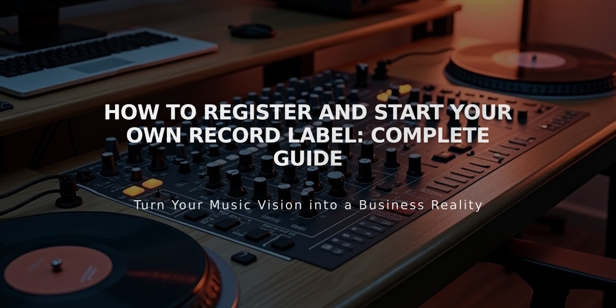 How to Register and Start Your Own Record Label: Complete Guide