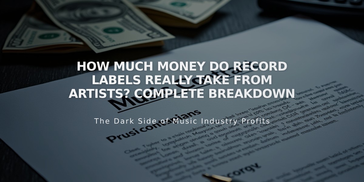 How Much Money Do Record Labels Really Take From Artists? Complete Breakdown