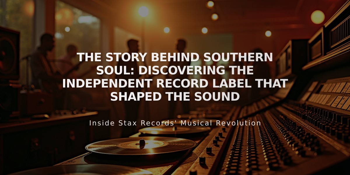 The Story Behind Southern Soul: Discovering the Independent Record Label That Shaped the Sound