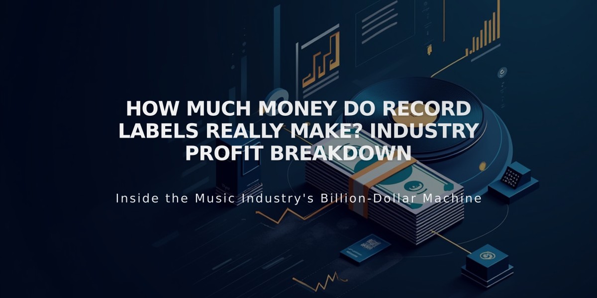 How Much Money Do Record Labels Really Make? Industry Profit Breakdown