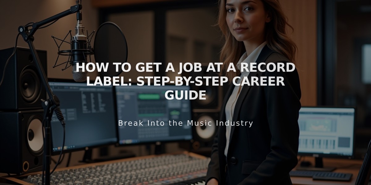 How to Get a Job at a Record Label: Step-by-Step Career Guide