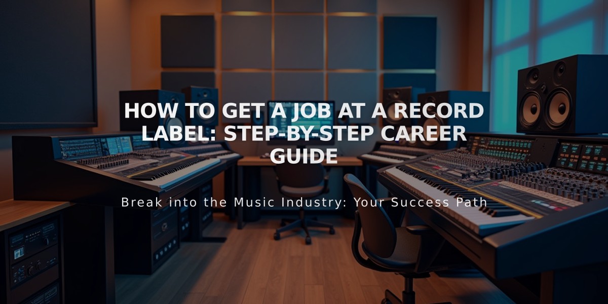 How to Get a Job at a Record Label: Step-by-Step Career Guide