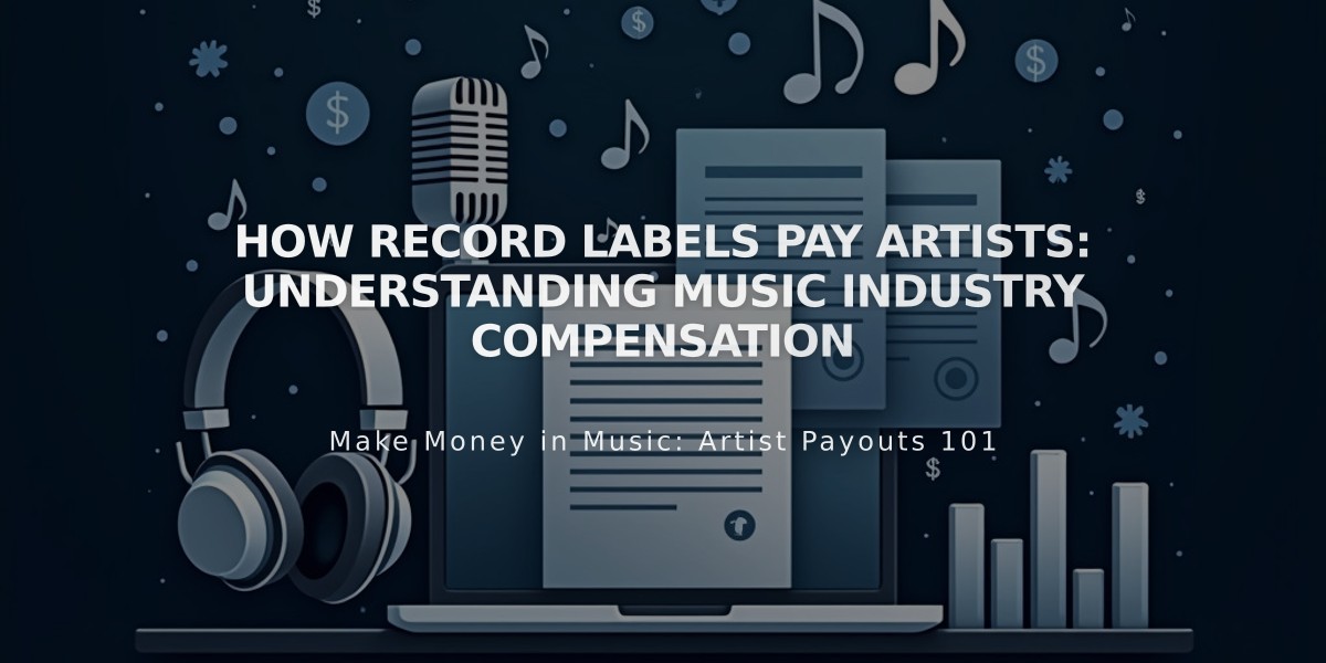 How Record Labels Pay Artists: Understanding Music Industry Compensation