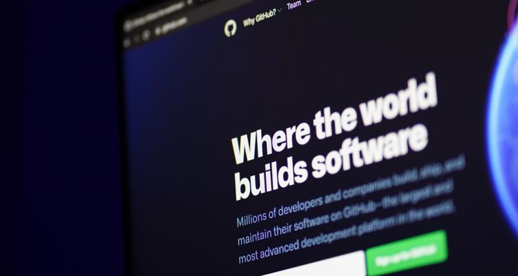 GitHub homepage with Microsoft OpenAI logos