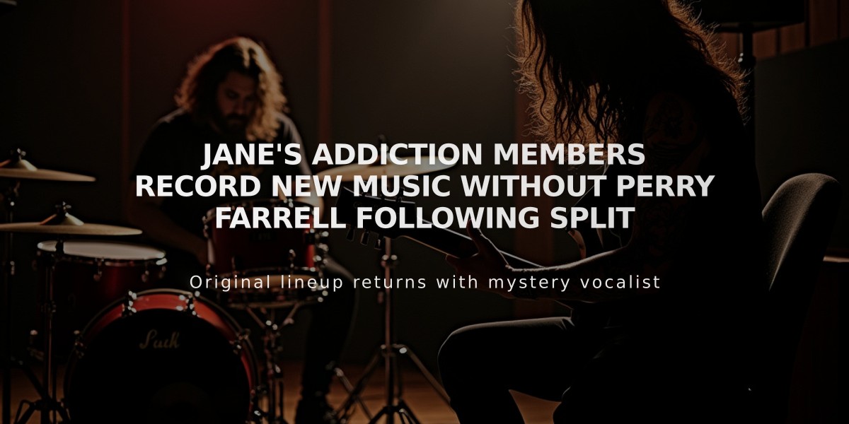 Jane's Addiction Members Record New Music Without Perry Farrell Following Split