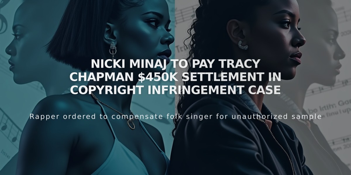 Nicki Minaj to Pay Tracy Chapman $450K Settlement in Copyright Infringement Case