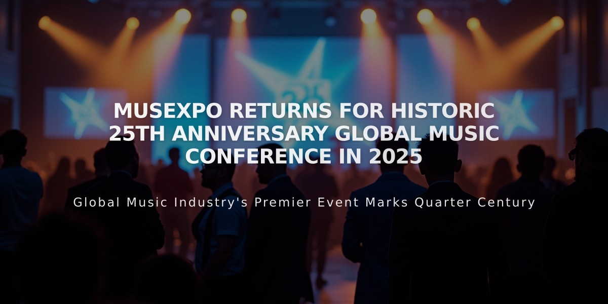 MUSEXPO Returns for Historic 25th Anniversary Global Music Conference in 2025