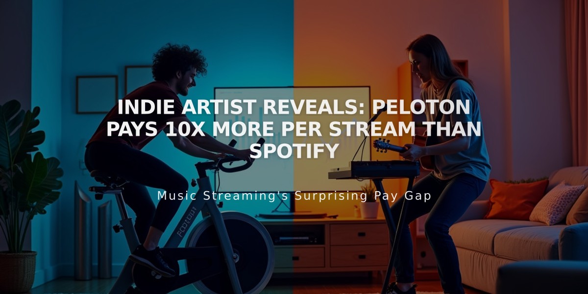 Indie Artist Reveals: Peloton Pays 10x More Per Stream Than Spotify