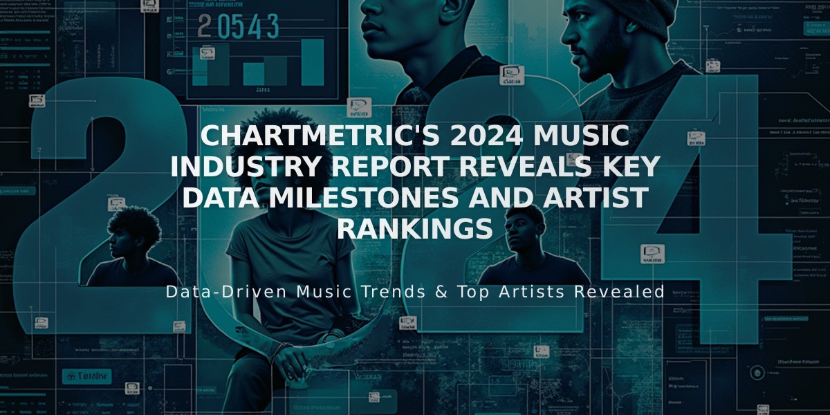 Chartmetric's 2024 Music Industry Report Reveals Key Data Milestones and Artist Rankings