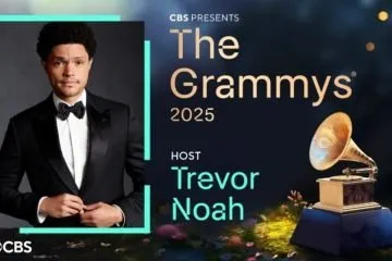 Trevor Noah in Grammy host tuxedo