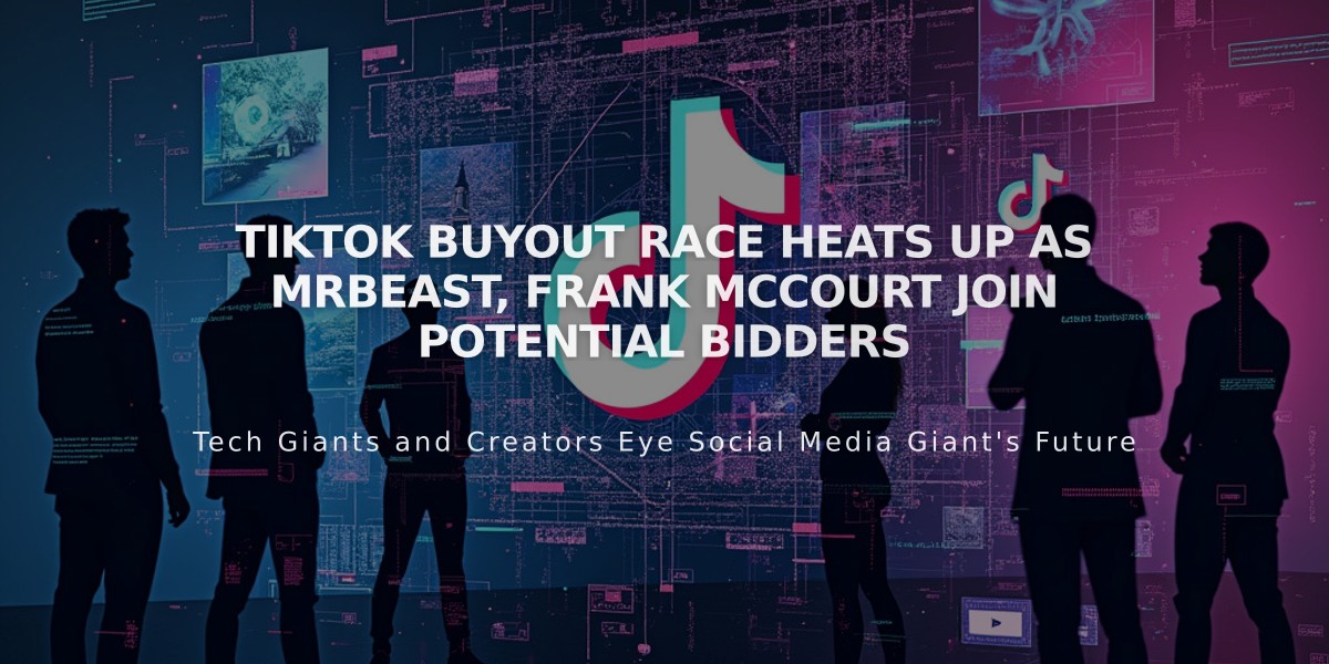 TikTok Buyout Race Heats Up as MrBeast, Frank McCourt Join Potential Bidders