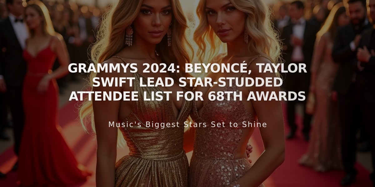 Grammys 2024: Beyoncé, Taylor Swift Lead Star-Studded Attendee List for 68th Awards