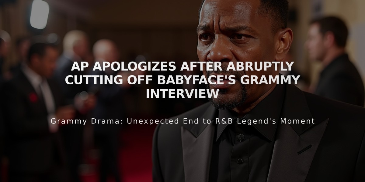 AP Apologizes After Abruptly Cutting Off Babyface's Grammy Interview