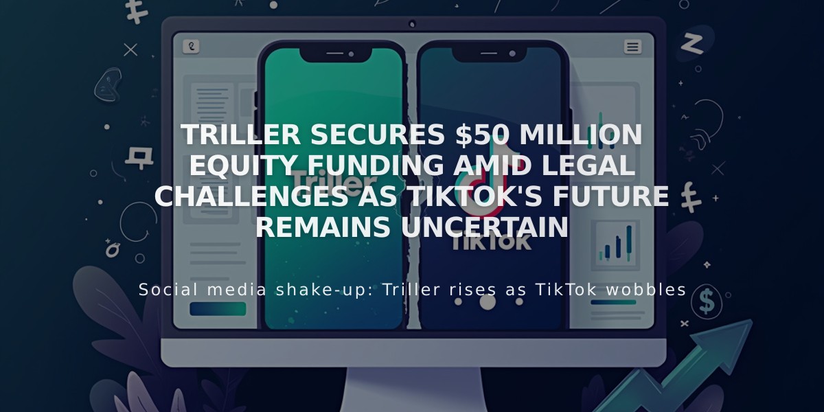 Triller Secures $50 Million Equity Funding Amid Legal Challenges as TikTok's Future Remains Uncertain