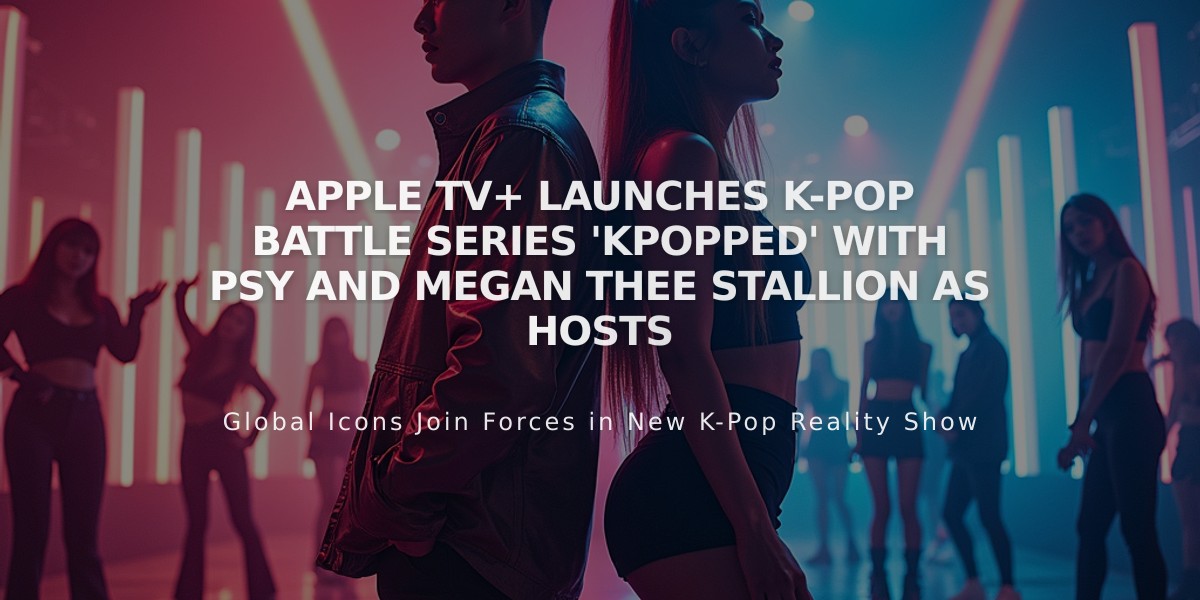 Apple TV+ Launches K-Pop Battle Series 'KPOPPED' with PSY and Megan Thee Stallion as Hosts