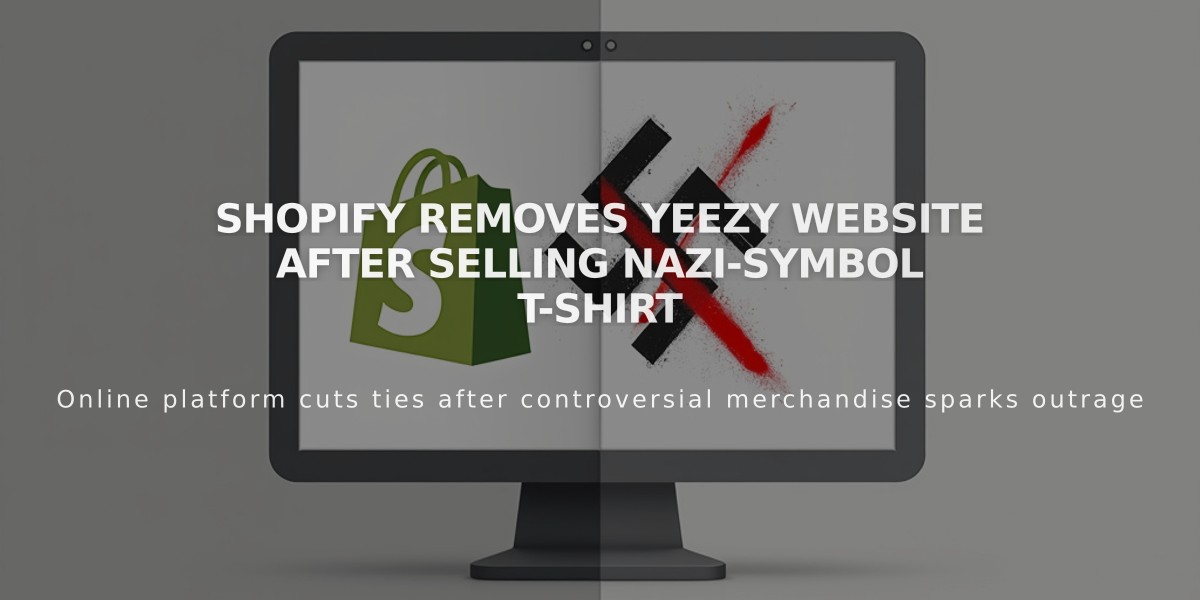 Shopify Removes Yeezy Website After Selling Nazi-Symbol T-Shirt