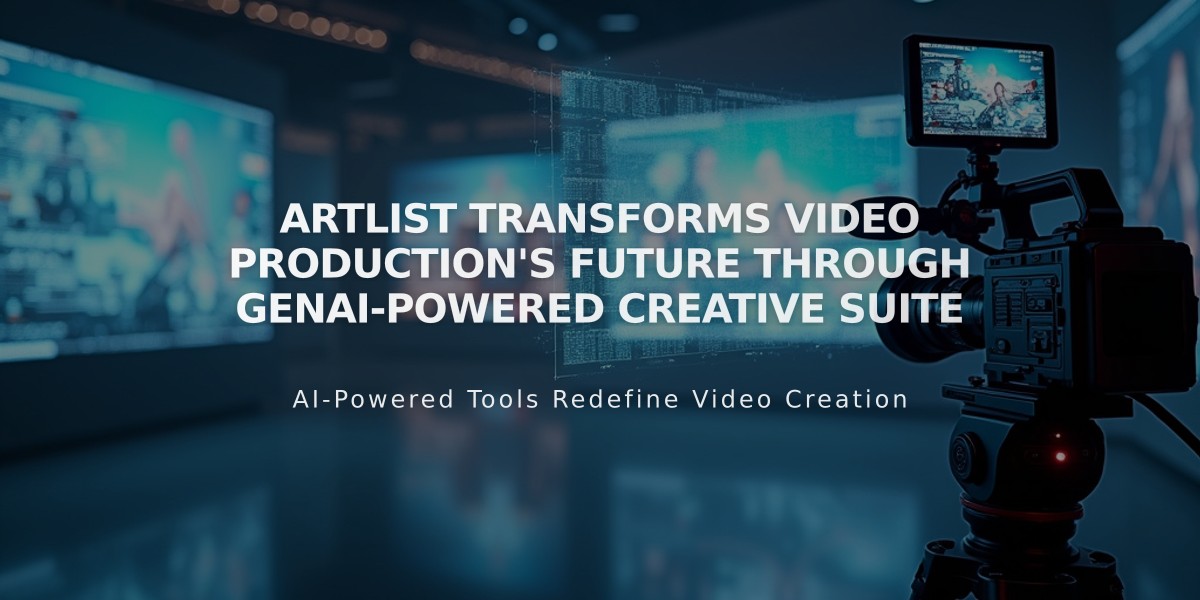 Artlist Transforms Video Production's Future Through GenAI-Powered Creative Suite