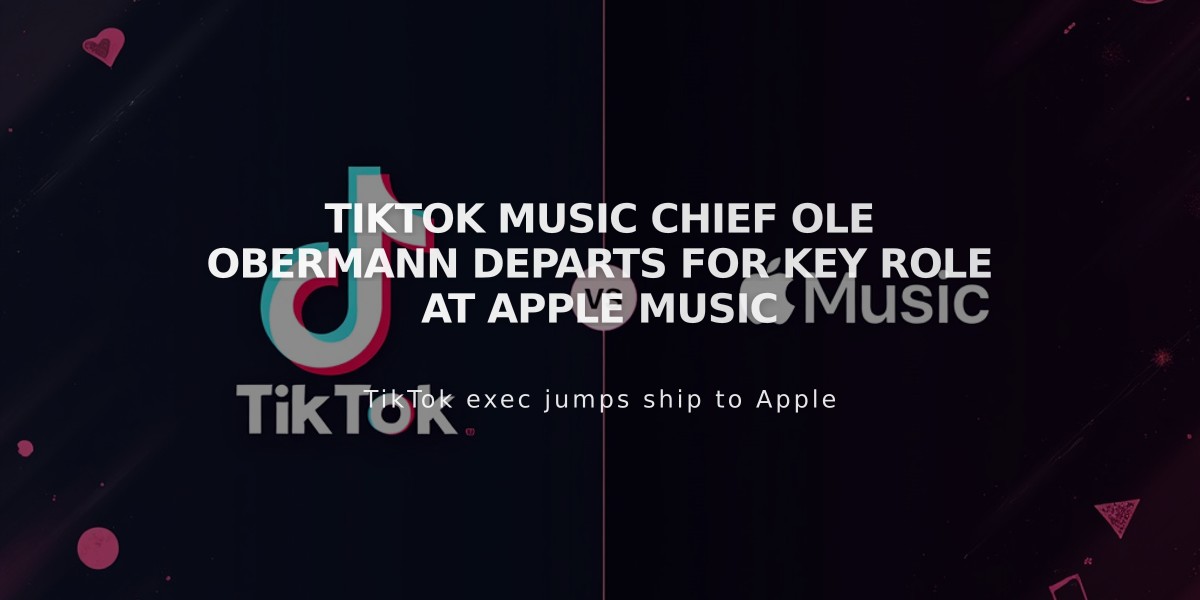 TikTok Music Chief Ole Obermann Departs for Key Role at Apple Music