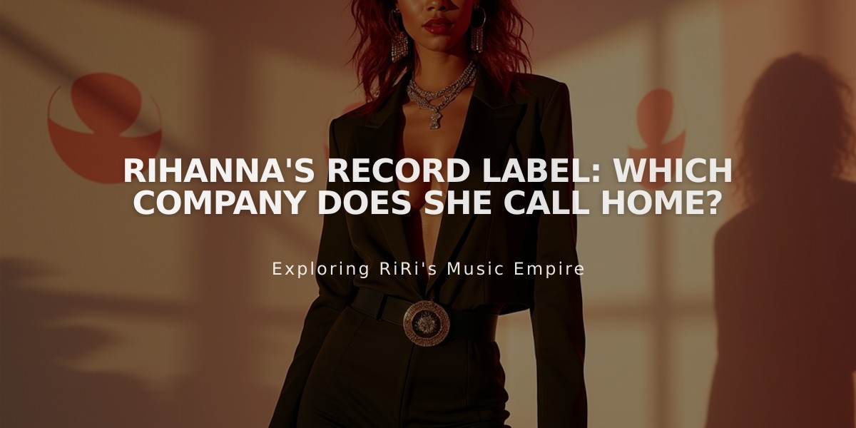 Rihanna's Record Label: Which Company Does She Call Home?