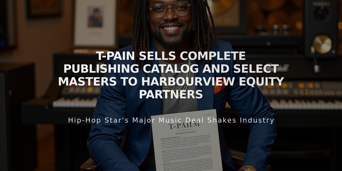 T-Pain Sells Complete Publishing Catalog and Select Masters to HarbourView Equity Partners