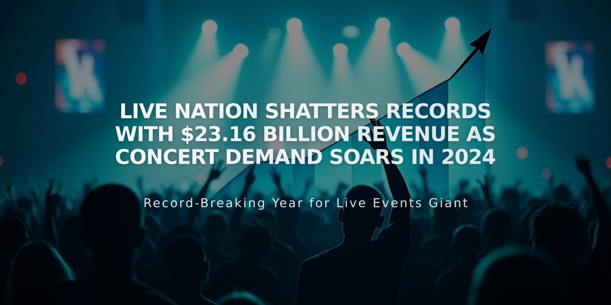 Live Nation Shatters Records With $23.16 Billion Revenue as Concert Demand Soars in 2024